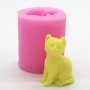 Силиконова форма за свещи - " котка " Молд, снимка 1 - Други стоки за дома - 30532226