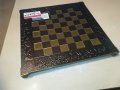 мед/месинг-жестока дъска за шах-внос швеицария 39х39х3см, снимка 3