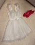 Официална къса бяла рокля., снимка 3