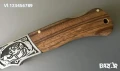 Руски сгъваем джобен нож с калъф ТИГР 90Х20 мм ,сталь 65х13, снимка 2