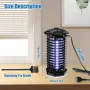 Електрическа лампа против насекоми, 18 W, UV 365 nm и решетка 4200 V, снимка 7