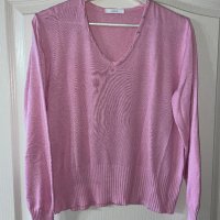 Бонбонено розова блуза с блестящи камъчета Swarovski , снимка 9 - Блузи с дълъг ръкав и пуловери - 35522330