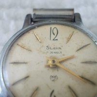 Стар часовник SLAVA 17 jewels USSR, снимка 3 - Антикварни и старинни предмети - 40348320
