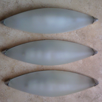 3 бр. плафони с енергоспестяващи крушки Е 14 9 вата, снимка 1 - Лампи за стена - 44805468