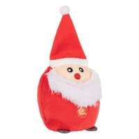 Коледен плюшен Дядо Коледа със звук, 12см, снимка 2 - Плюшени играчки - 42780956