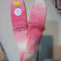 Ръчно плетени детски чорапи 21см., снимка 1 - Чорапи - 39317192