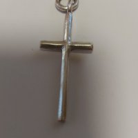 Сребърен кръст, снимка 2 - Колиета, медальони, синджири - 39231934
