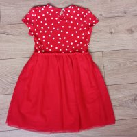 Червена рокля TerraNova размер 128-134см, снимка 4 - Детски рокли и поли - 40744302