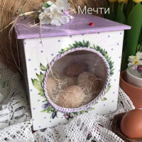 Голяма кутия за яйчица, сладки, бонбони…, снимка 1 - Декорация за дома - 44794290