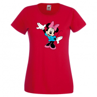 Дамска тениска Minnie Mouse 3 Подарък,Изненада,Рожден ден,, снимка 8 - Тениски - 36530727
