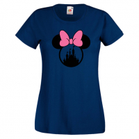 Дамска тениска Minnie Head 3 Подарък,Изненада,Рожден ден,, снимка 5 - Тениски - 36530118