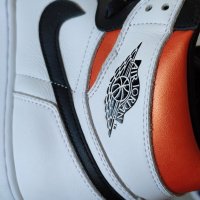 Nike Air Jordan 1 High Electro Orange Нови Оригинални Обувки Маратонки Кецове Размер 42 Номер 26.5см, снимка 12 - Кецове - 40284632
