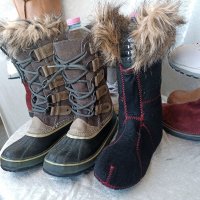 КАТО НОВИ водоустойчиви апрески SOREL® Snow Boots North Star, 39 -40 боти,100% ЕСТЕСТВЕНА КОЖА,ботуш, снимка 4 - Дамски апрески - 44242535