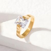 Красив пръстен от Медицинска стомана-Номер-8, снимка 1 - Пръстени - 42256455