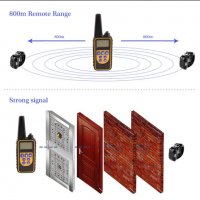 Електронен нашийник за куче,Каишка с ток,електроимпулси,вибрация, звук водоустойчив, снимка 12 - За кучета - 36927510