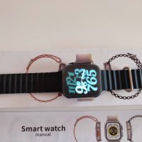 Забележителен черен смарт часовник Smart watch Ultra 8, снимка 3 - Смарт гривни - 40708416