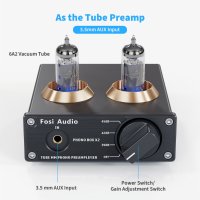 Fosi Audio, Stereo Tube MM Amplifier Phono Preamp/ Грамофонен предусилвател, снимка 10 - Грамофони - 44301964