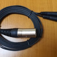 Слушалков кабел Audeze OEM Balanced 4-Pin XLR (Flat-Ribbon), снимка 1 - Слушалки и портативни колонки - 37017444