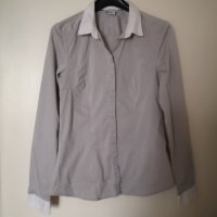 Нова - 60% H&M сива вталена риза с дълъг ръкав36 S номер, снимка 1 - Ризи - 30139744