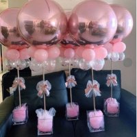 35 см Пластмасова стойка държач за балон на пръчка основа поставка за парти декор рожден ден украса, снимка 2 - Други - 31672667