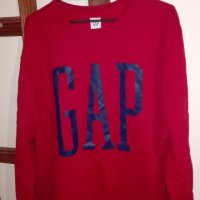 Блуза GAP (red crewneck), снимка 1 - Блузи - 34244237