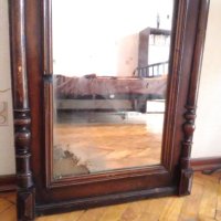 Огледало в стара дървена масивна рамка в орнаменти , снимка 5 - Антикварни и старинни предмети - 40177179