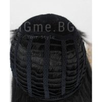 Дълга права черна перука с бретон Инес, снимка 10 - Аксесоари за коса - 34355133