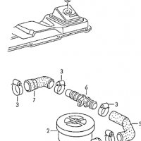 Клапан вентилация корпус разпределителен вал за VW Transporter IV, VW LT, снимка 3 - Аксесоари и консумативи - 37001642