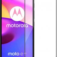Motorola E40 - 3D Full Glue Удароустойчив Стъклен Протектор за Целия Екран, снимка 4 - Фолия, протектори - 36737416