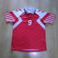футболна тениска denmark hummel vintage екип оригинална спорт мъжка M, снимка 1 - Спортни дрехи, екипи - 42249637