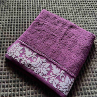 Хавлиена кърпа 70/140 cm лилава, снимка 4 - Хавлиени кърпи - 44746123