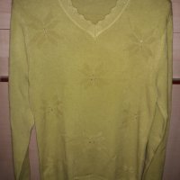 Дамска блуза пролетно резидава с бляскави камъчета, снимка 1 - Блузи с дълъг ръкав и пуловери - 30215605
