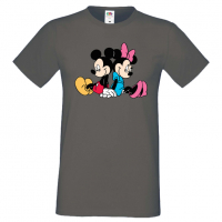 Мъжка тениска Mickey & Minnie 2 Подарък,Изненада,Рожден ден, снимка 4 - Тениски - 36575452