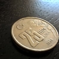 Монета - Турция - 25 000 лири | 1998г., снимка 1 - Нумизматика и бонистика - 29446969
