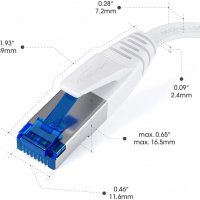 Плосък Ethernet кабел KabelDirekt, снимка 3 - Мрежови адаптери - 38156689