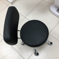 Козметичен стол - табуретка за педикюр A-007- 39/45 см - черна/бяла, снимка 9 - Педикюр и маникюр - 33684425
