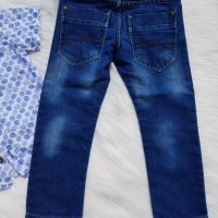 Дънки и риза за момче 18-24 месеца, снимка 7 - Панталони и долнища за бебе - 29315573