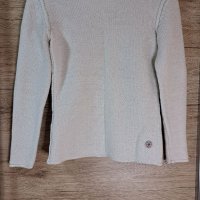 Дамски бял пуловер , снимка 1 - Блузи с дълъг ръкав и пуловери - 39759274