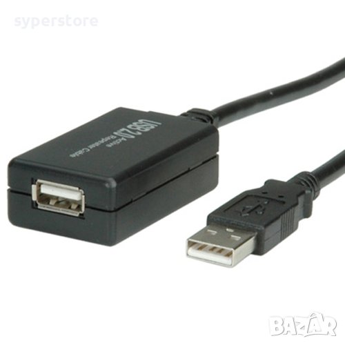 Кабел  USB2.0 A-A M/F+Repeater,12m 12.99.1110 SS301273 Мъжко-Женско, снимка 1