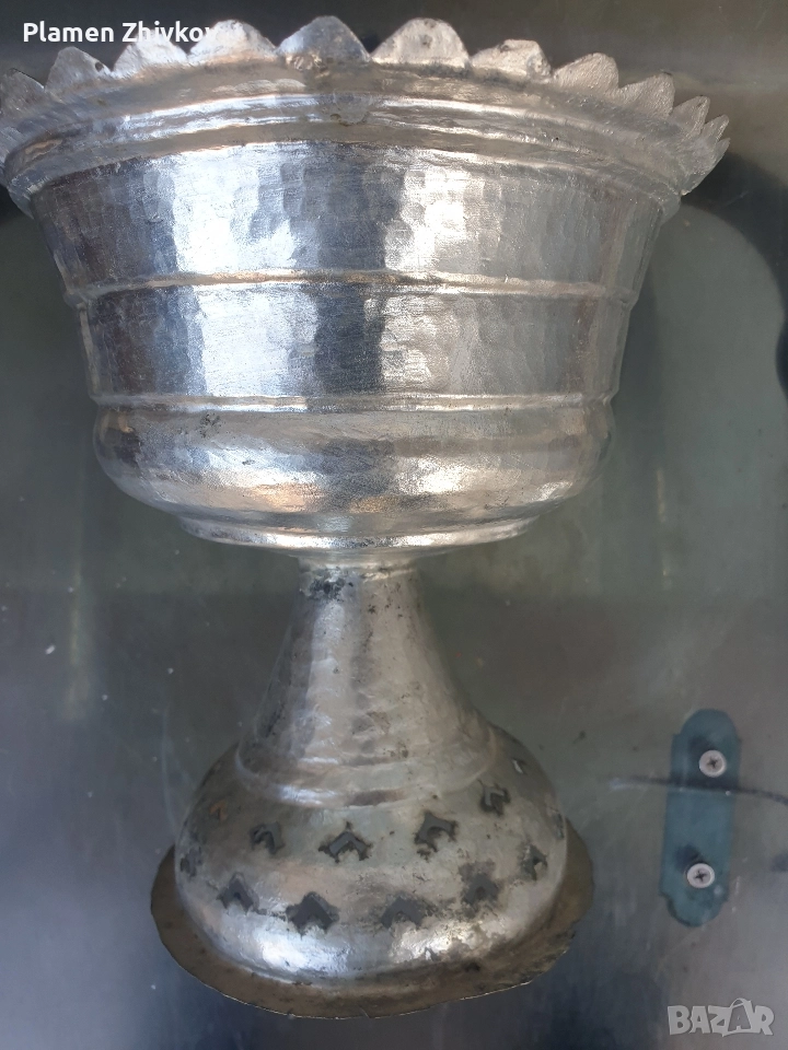 Потир за причастие от домашен иконостас , снимка 1