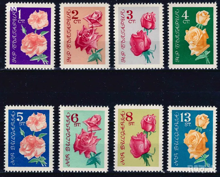 България 1962 - рози MNH, снимка 1
