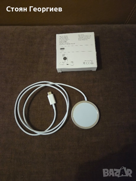 Магнитно безжично зарядно, Mag-Safe 15W бързо безжично зарядно, съвместимо с iPhone , снимка 1