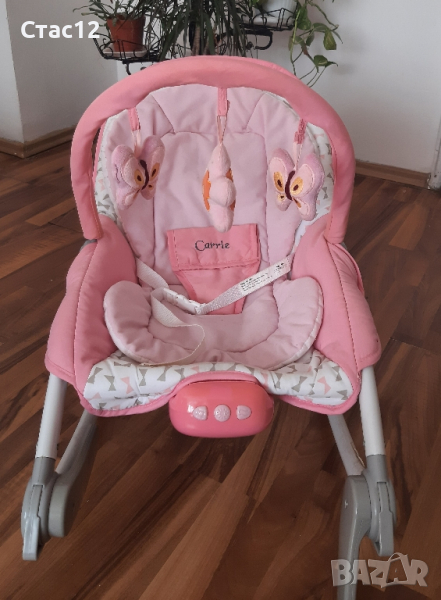 Бебешки шезлонгCARIE CANGAROO,три в едно-люлка,столче и легло,с успокояващо въздвйствие, снимка 1