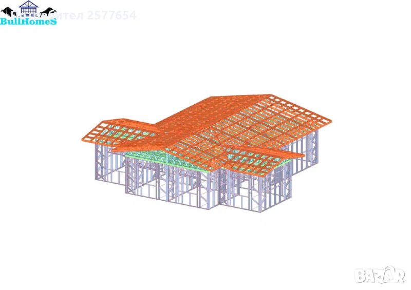 Къща,Бунгало,Преместваема къща,Сглобяеми къщи,Модулни,Жилищни-162.4м², снимка 1