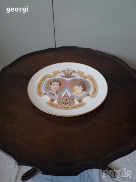 Декоративна чиния от английски порцелан , снимка 1