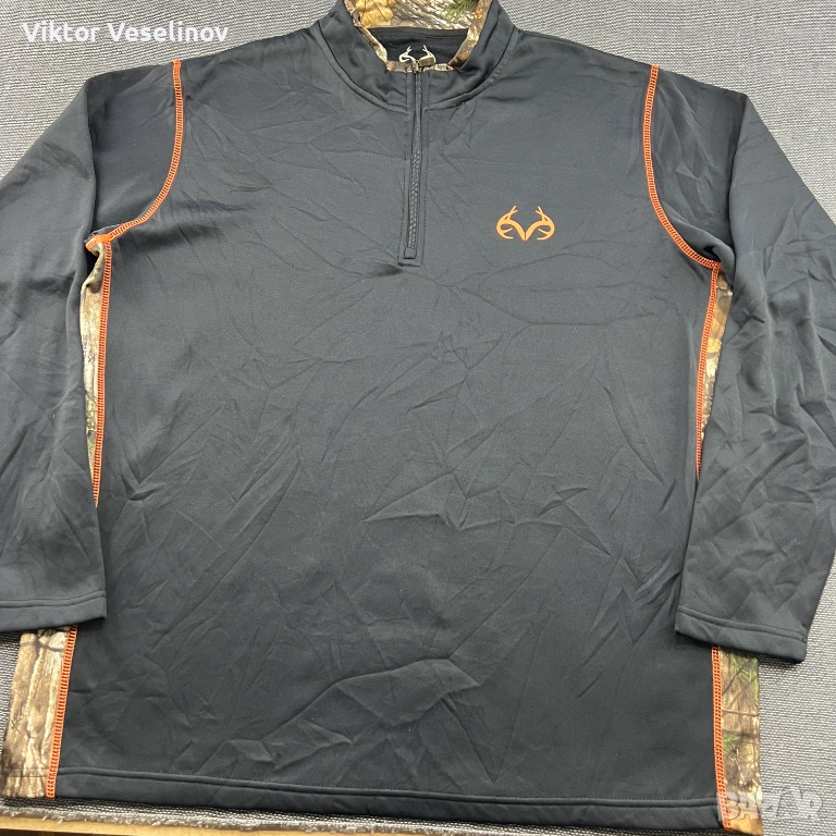 Realtree Buckhorn River Softshell Мъжка Горница XL Лов Черна, снимка 1