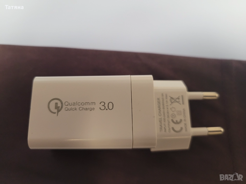 USB захранващ адаптер 18W с QC3.0 функция за бързо зареждане, снимка 1