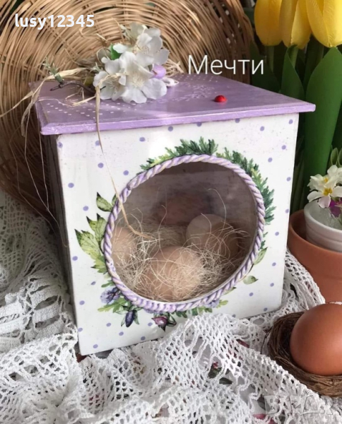 Голяма кутия за яйчица, сладки, бонбони…, снимка 1