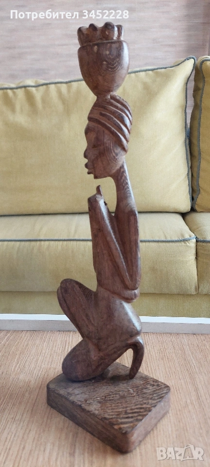 дърворезба за ценители височина 33см , снимка 1