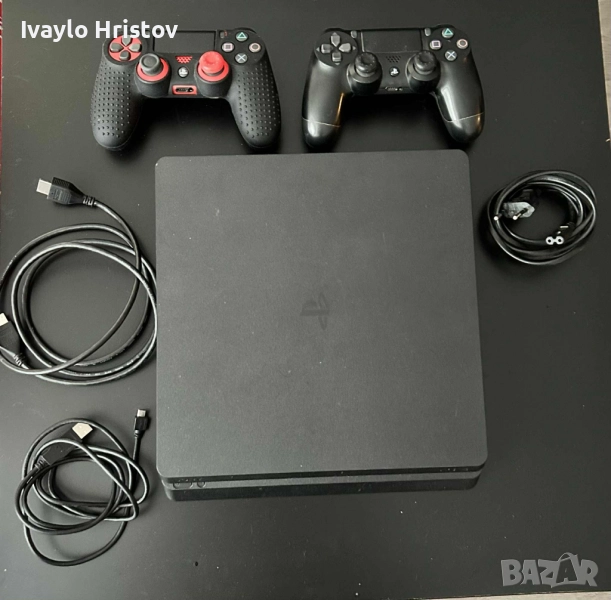 PlayStation 4 Slim 500GB с 2 джойстика - Пълен комплект!, снимка 1